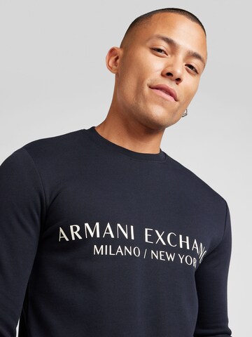Felpa di ARMANI EXCHANGE in blu