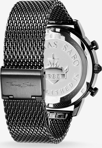 Thomas Sabo Armbanduhr 'ETERNAL REBEL' in Schwarz