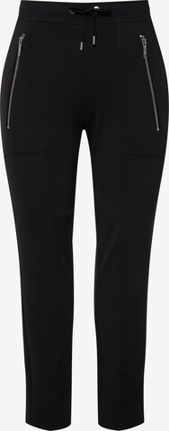 Ulla Popken Regular Pants in Black: front