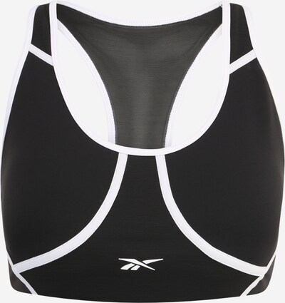 Reebok Sport Soutien-gorge de sport en noir / blanc, Vue avec produit