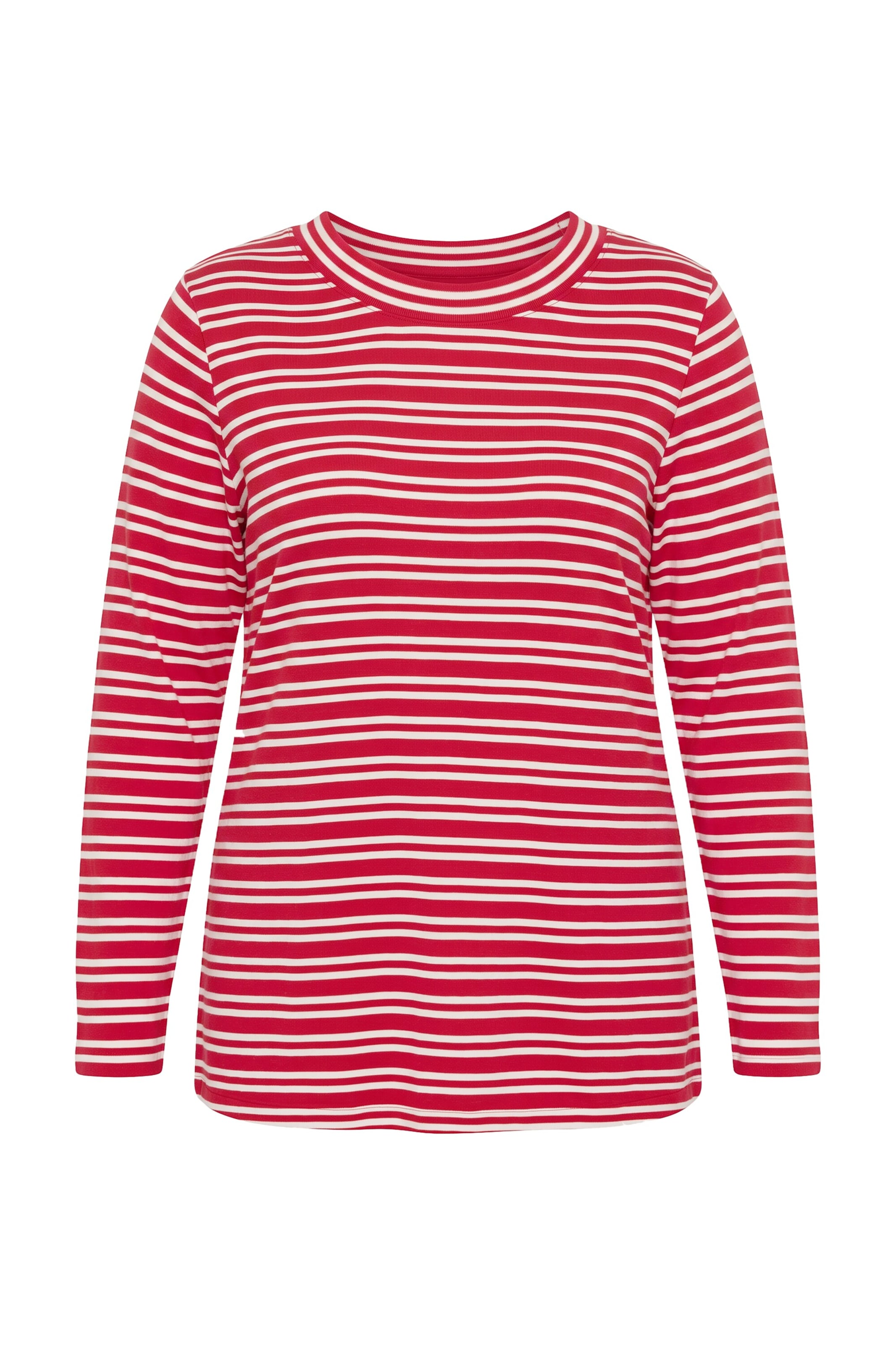 MIAMODA Shirt in XL in rot / weiß, Produktansicht