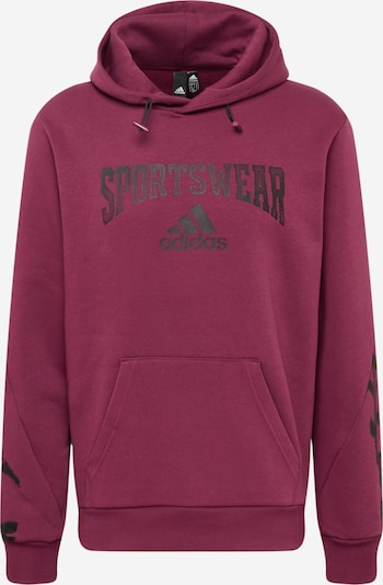 ADIDAS PERFORMANCE Sportsweatshirt in bordeaux / schwarz, Produktansicht