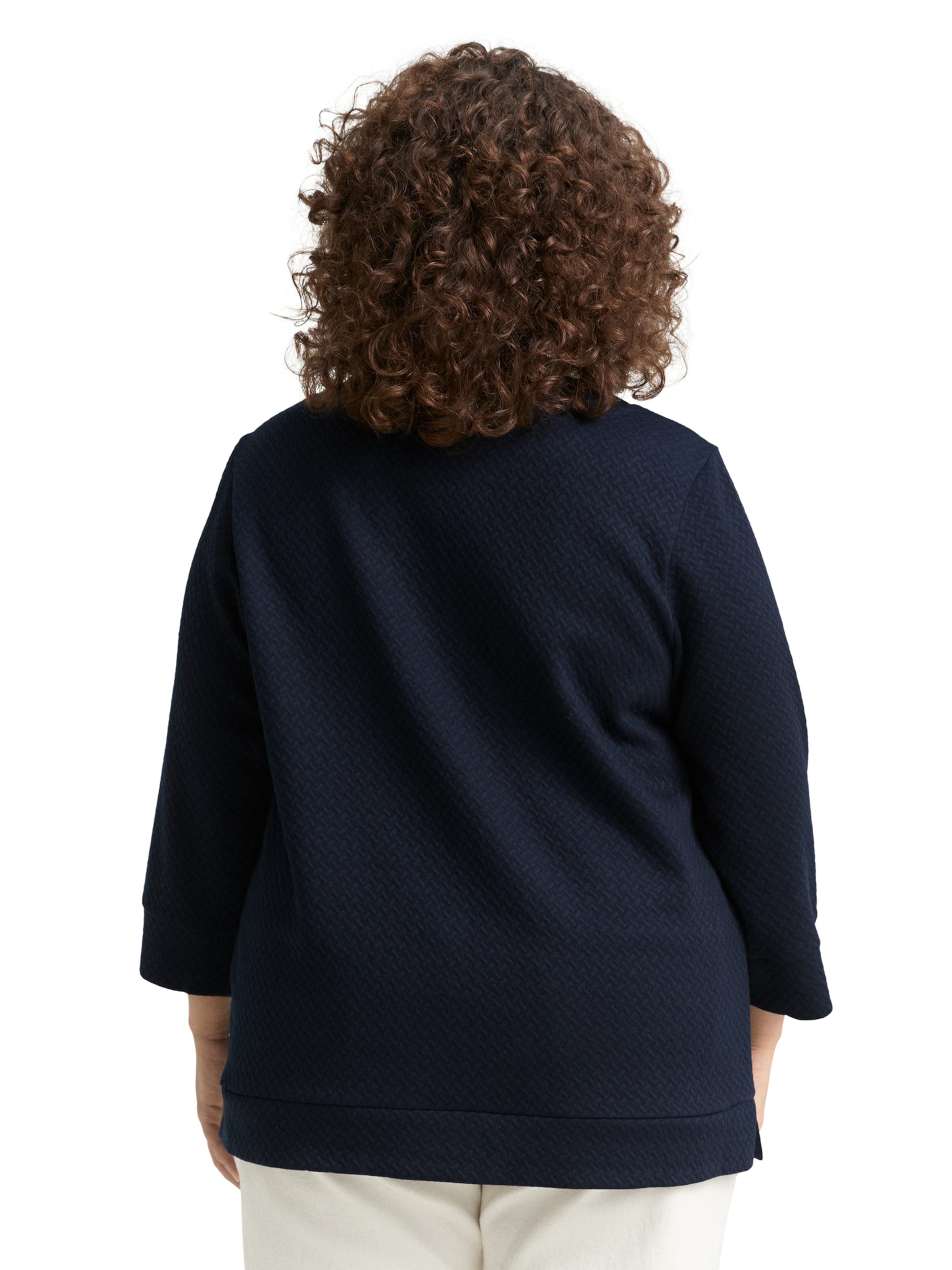 Tom Tailor Women + Sweatshirt in Blau