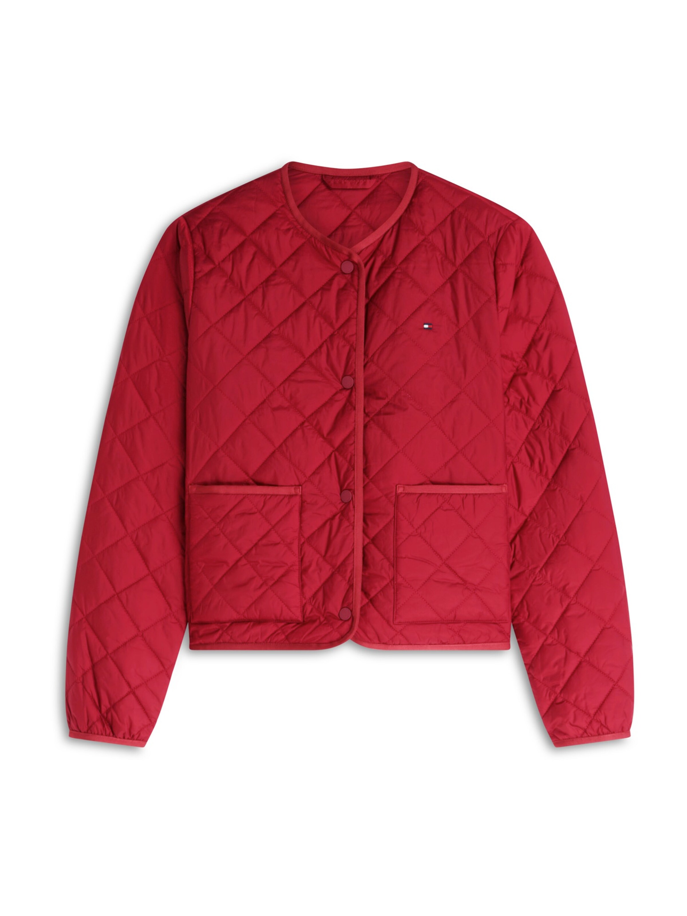 TOMMY HILFIGER Φθινοπωρινό και ανοιξιάτικο μπουφάν σε κόκκινο: μπροστά