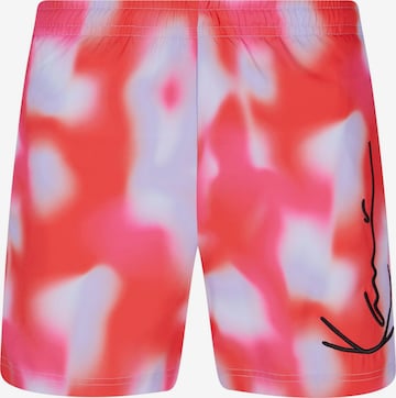 Karl Kani Swimming Trunks in Pink: front