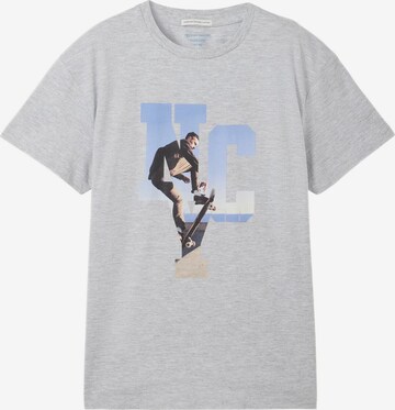 T-Shirt TOM TAILOR en gris : devant