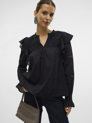 Chemisier 'TRINE' VERO MODA en noir : devant