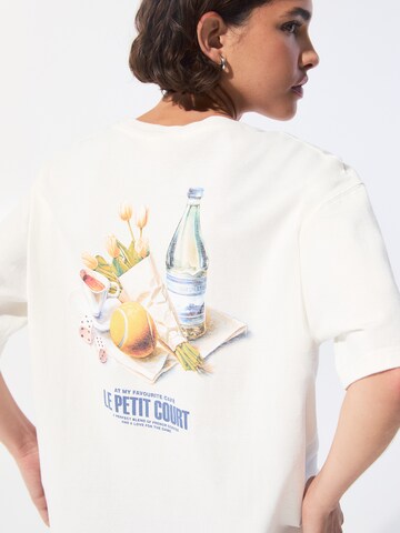 T-shirt Pull&Bear en blanc