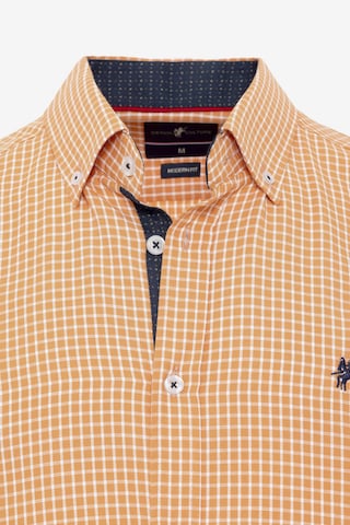 DENIM CULTURE - Regular Fit Camisa 'LUIZ' em laranja