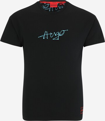 HUGO T-shirt i svart: framsida