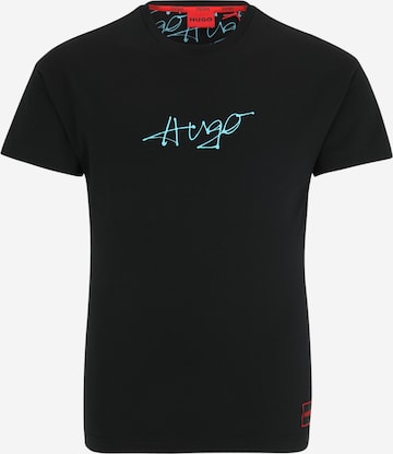 HUGO Red T-Shirt in Schwarz: predná strana