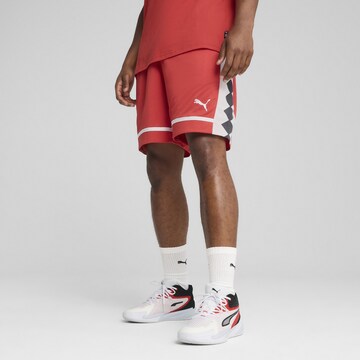 PUMA Loose fit Sports trousers 'The All Jaws' in Red: front