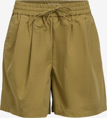 OBJECT Loosefit Bandplooibroek 'OBJBerta' in Bruin: voorkant