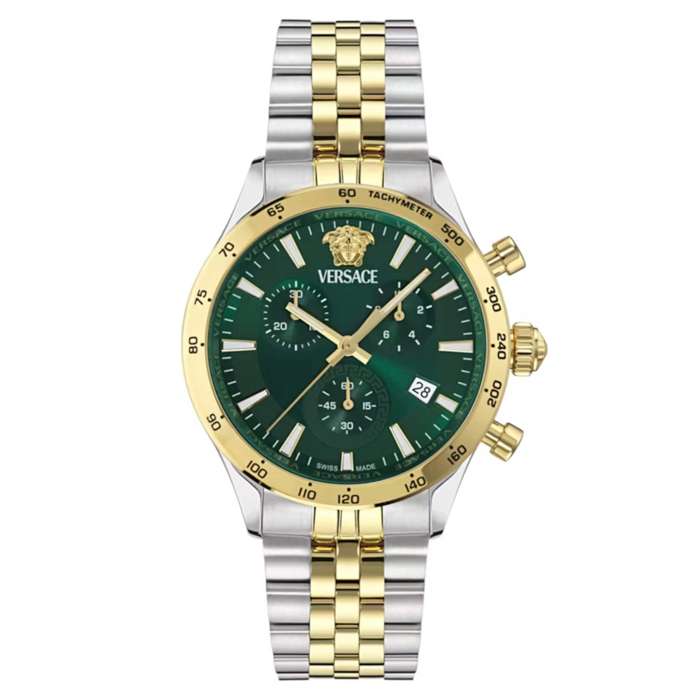 VERSACE Analog Watch in Green: front