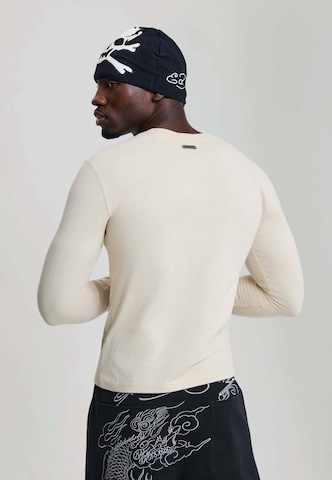 Ed Hardy Tričko – béžová: zadní strana