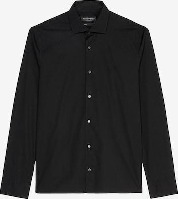 Marc O'PoloSlim Fit Košulja - crna boja: prednji dio