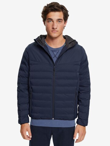 ESPRIT Winterjas in Blauw: voorkant