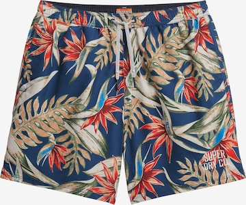 Shorts de bain Superdry en bleu : devant