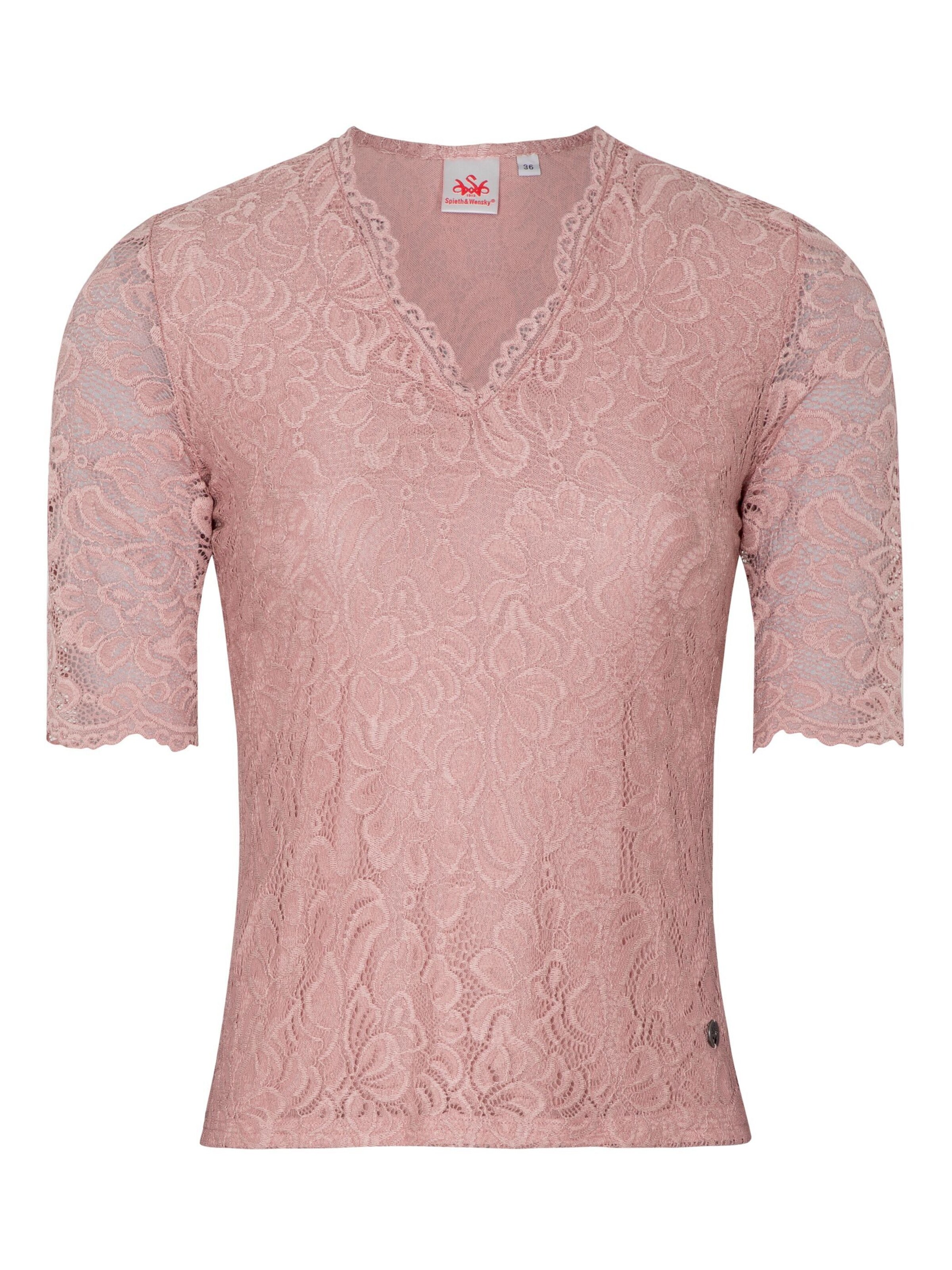 Blouse folklorique 'Arktis' SPIETH & WENSKY en rose : devant