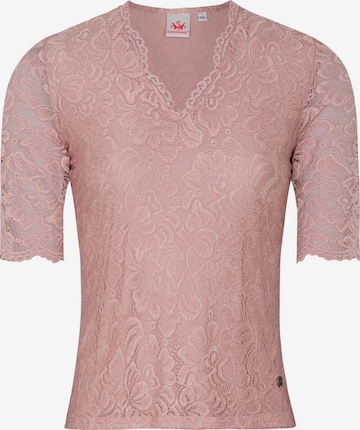 Blouse folklorique 'Arktis' SPIETH & WENSKY en rose : devant