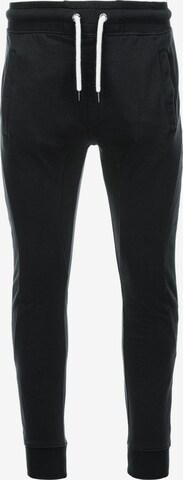 Pantalon 'P948' Ombre en noir : devant