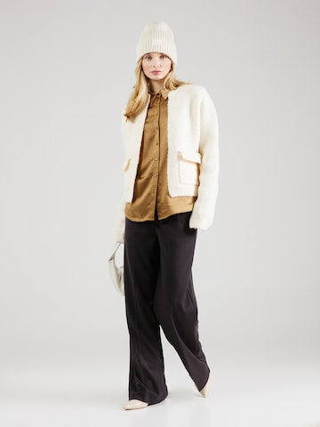 Gina Tricot Knit Cardigan in Beige