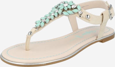 Flip-flops 'ROSALIE' BUFFALO pe bej / mentă, Vizualizare produs