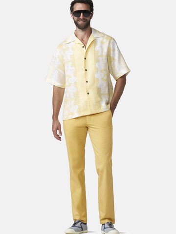 Regular Pantalon chino MEYER en jaune