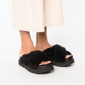 UGG Παντόφλα 'Fuzz Sugar' σε μαύρο