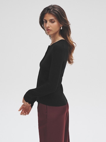 The Set Strickjacke in Braun