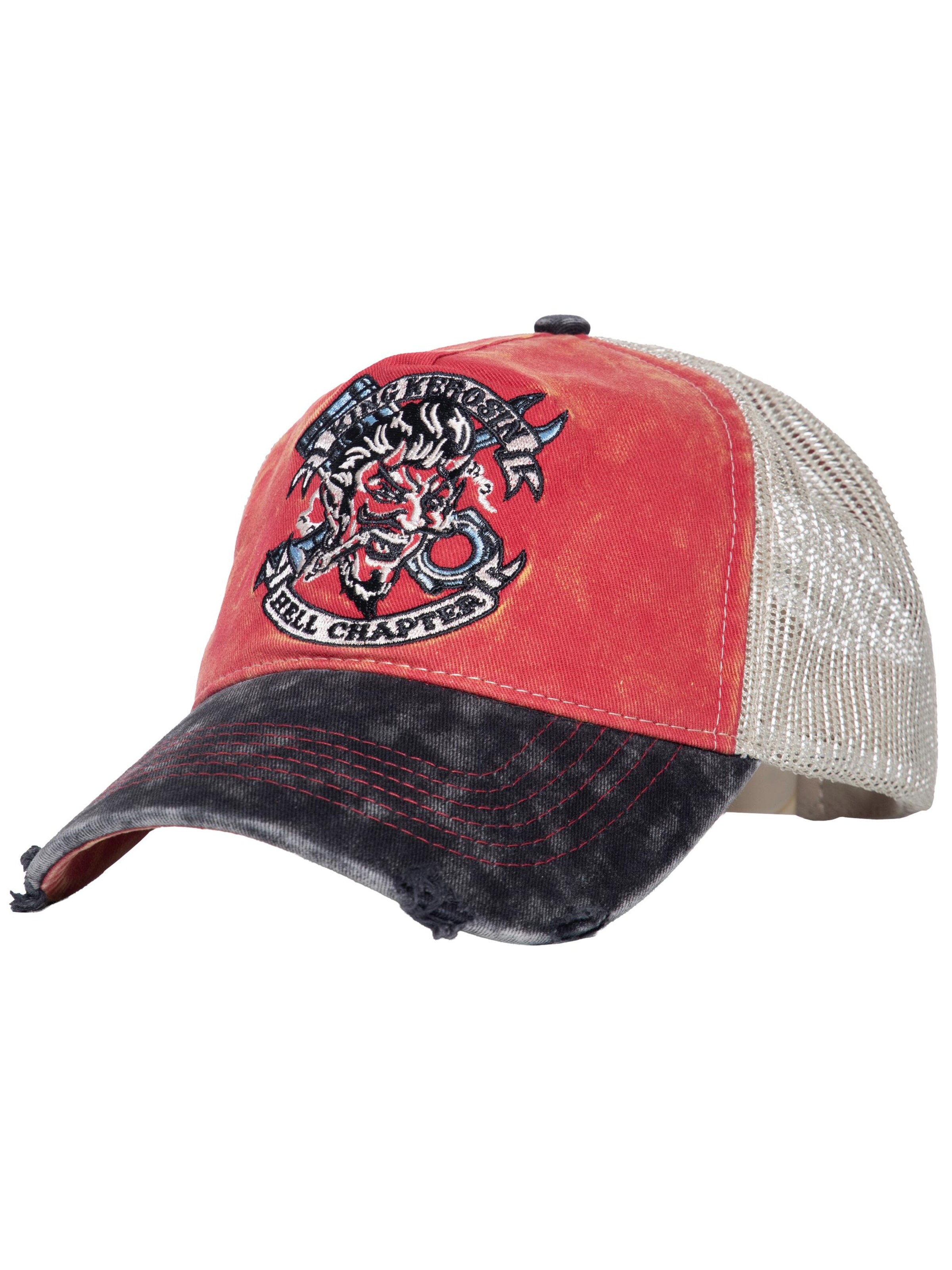 King Kerosin Cap 'Hell Chapter' in Red: front