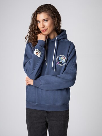 Sublevel Sweatshirt in Blau: Vorderseite