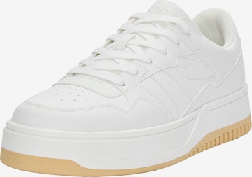 Pull&Bear Platform trainers in White: front