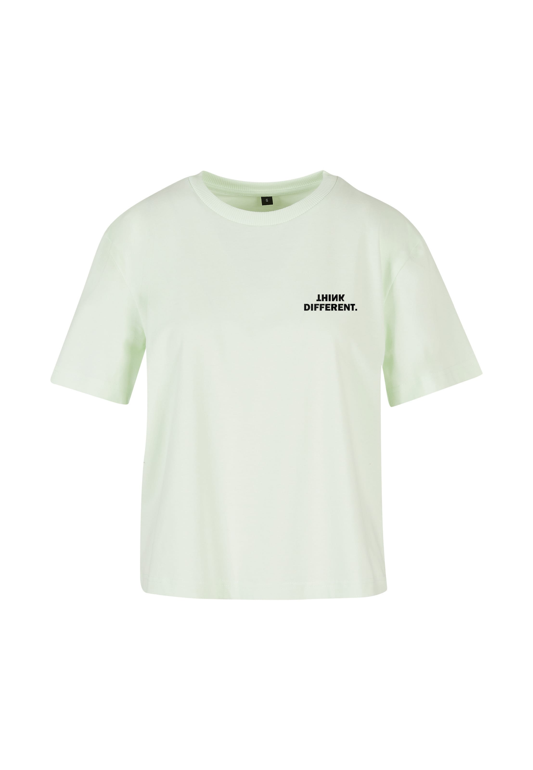 Urban Classics Shirt 'Think Everyday' in Grün: Vorderseite