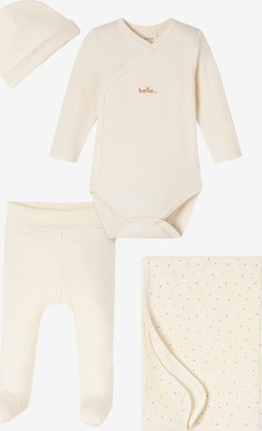 SCHIESSER Langarmbody ' Newborn Set ' in Weiß: Vorderseite