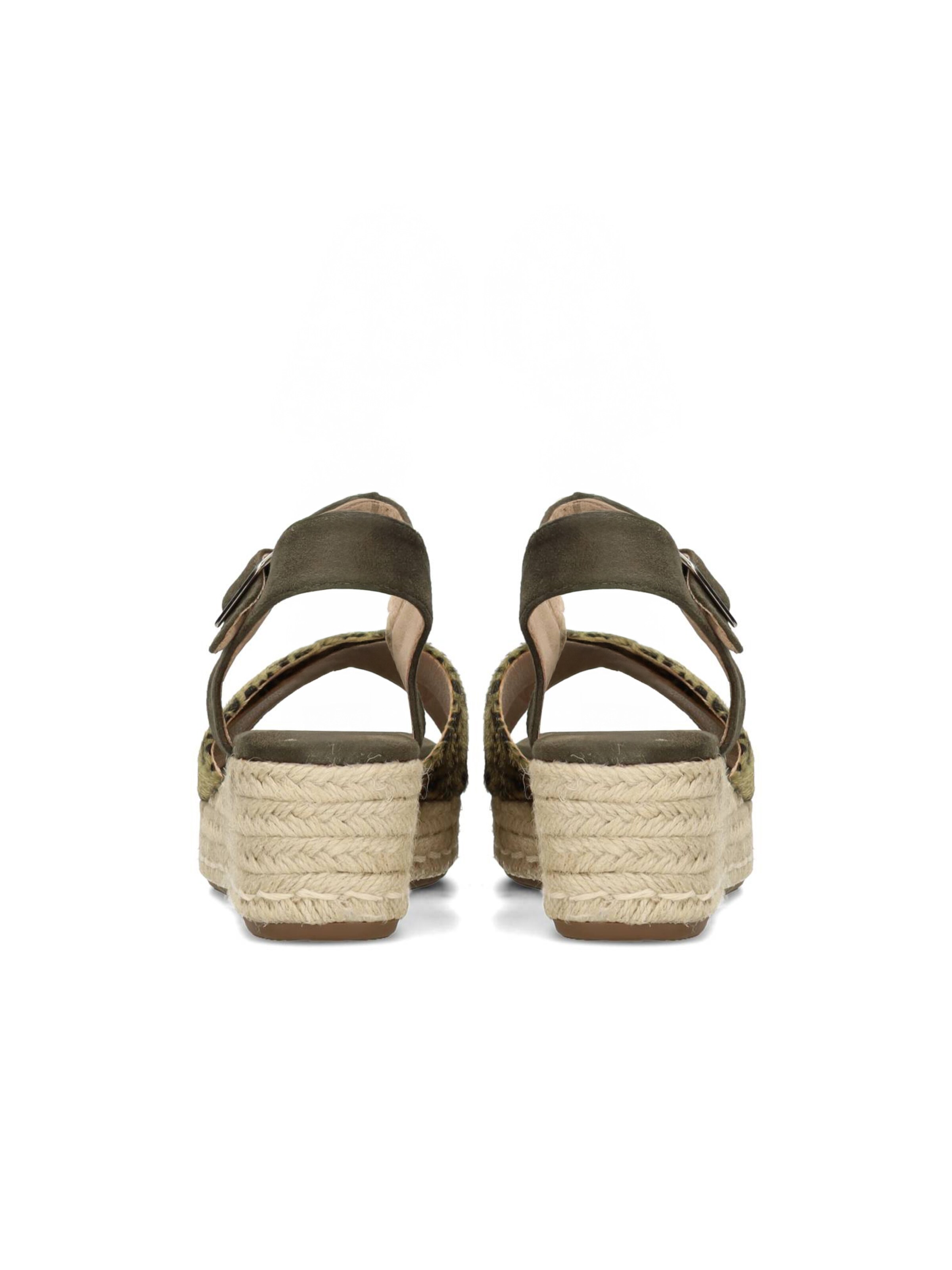 PS Poelman Sandalen met riem in Beige