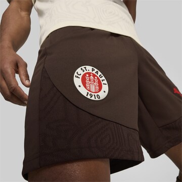 PUMA Regular Sportshorts 'FC St. Pauli' in Braun