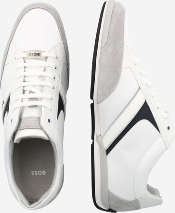 Sneaker bassa 'Saturn' di BOSS Black in bianco
