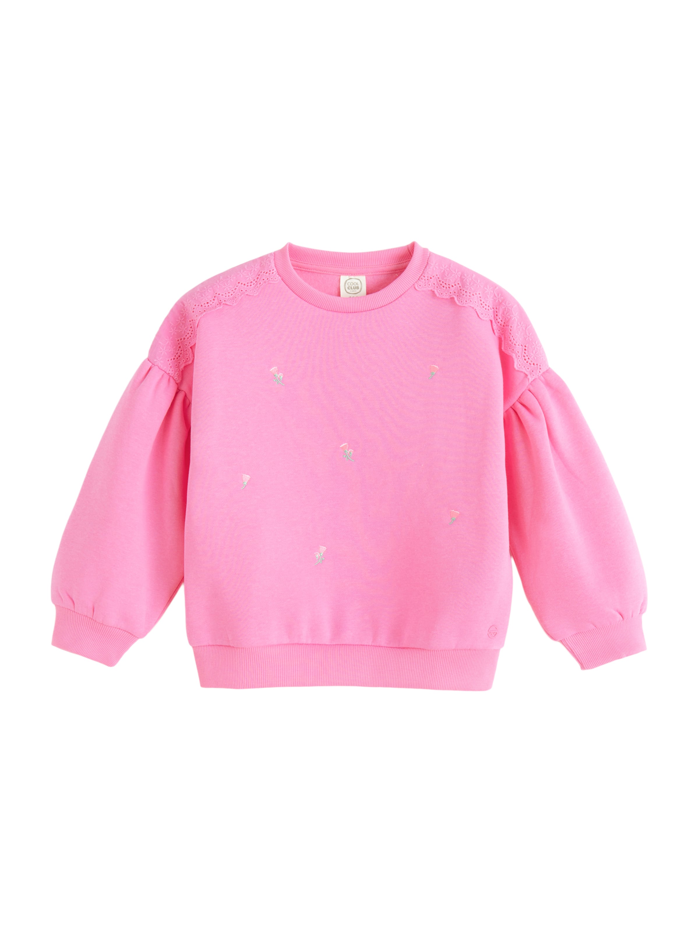 Sweat-shirt Cool Club en rose : devant
