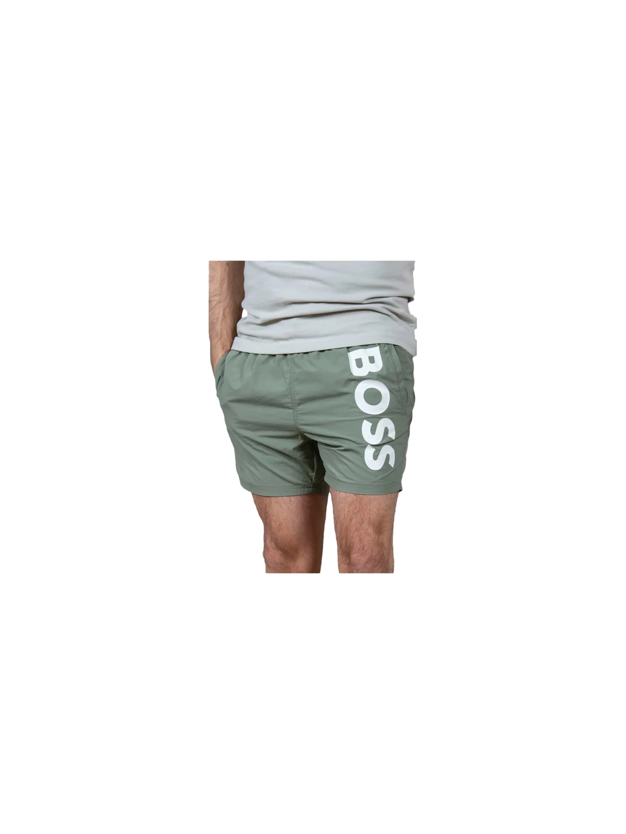 BOSS - Bermudas 'Octopus' en verde: frente