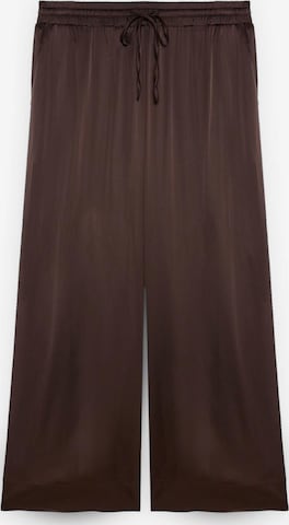 Wide leg Pantaloni di Fiorella Rubino in marrone: frontale