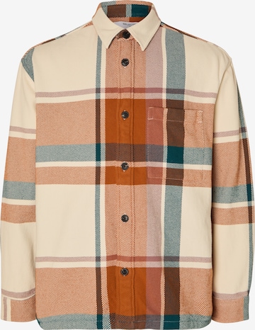SELECTED Between-season jacket in Brown: front