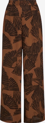 Karl LagerfeldWide Leg/ Široke nogavice Hlače - smeđa boja: prednji dio