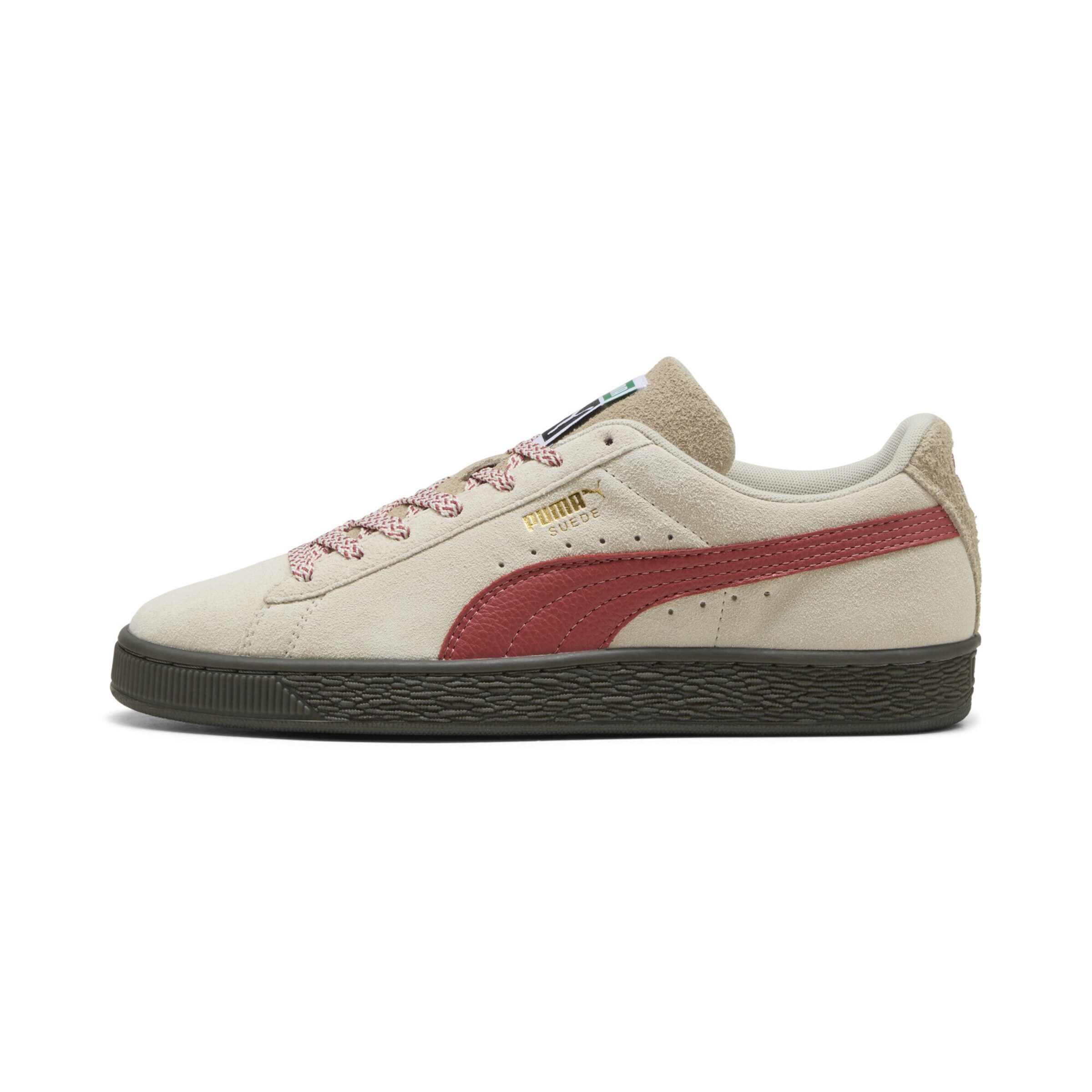 PUMA Platform trainers 'Fuzzy' in Light beige / Red, Item view