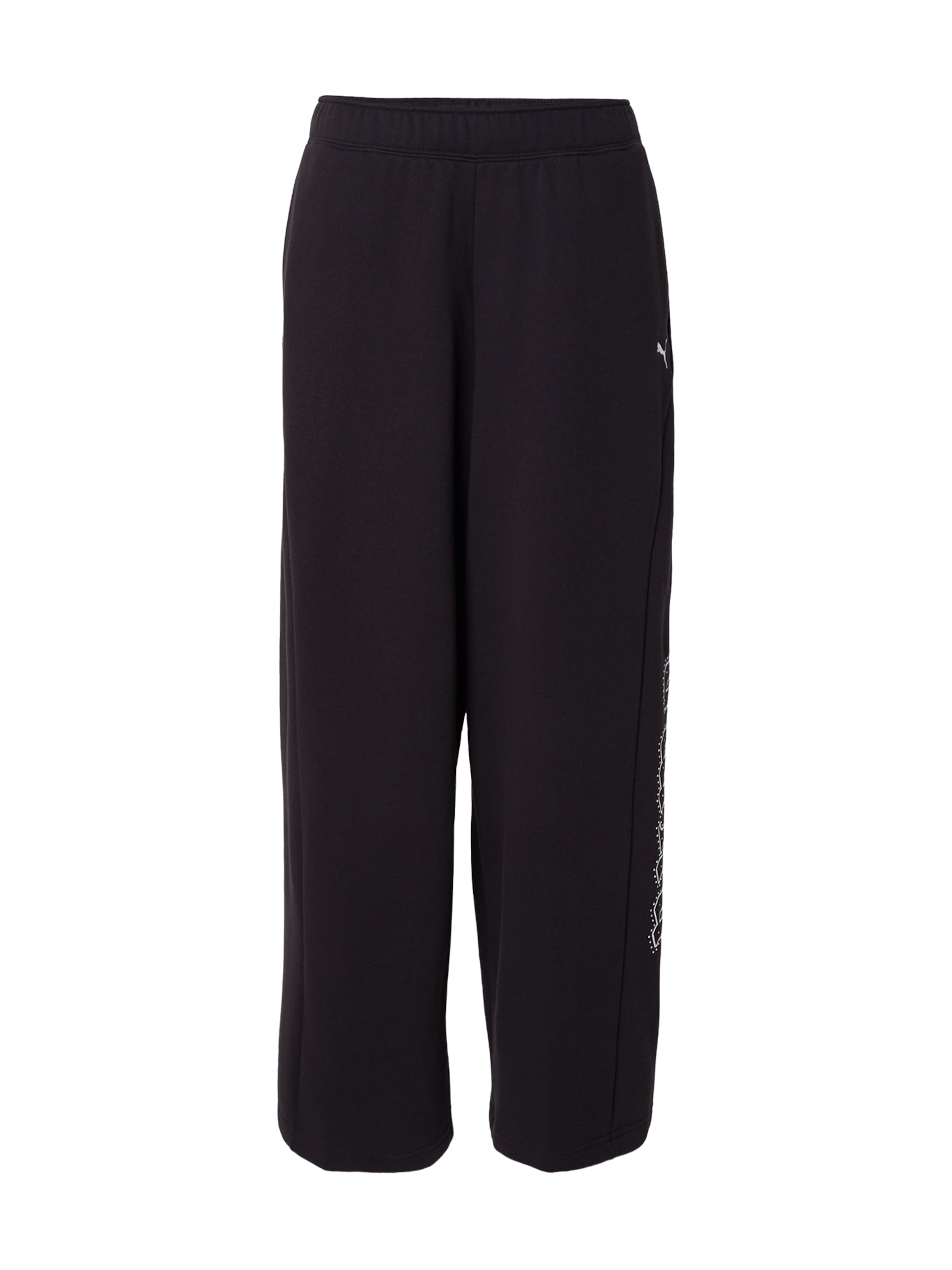 Largi Pantaloni de la PUMA pe negru: față