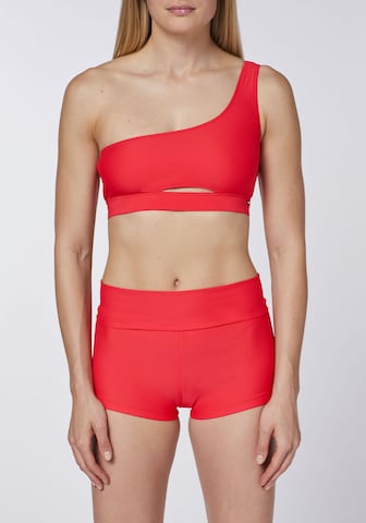CHIEMSEE Bandeau Bikini Top in Red