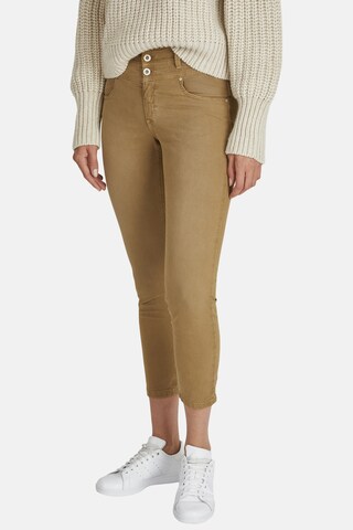 Angels Jeans 'ORNELLA BUTTON' in Brown: front