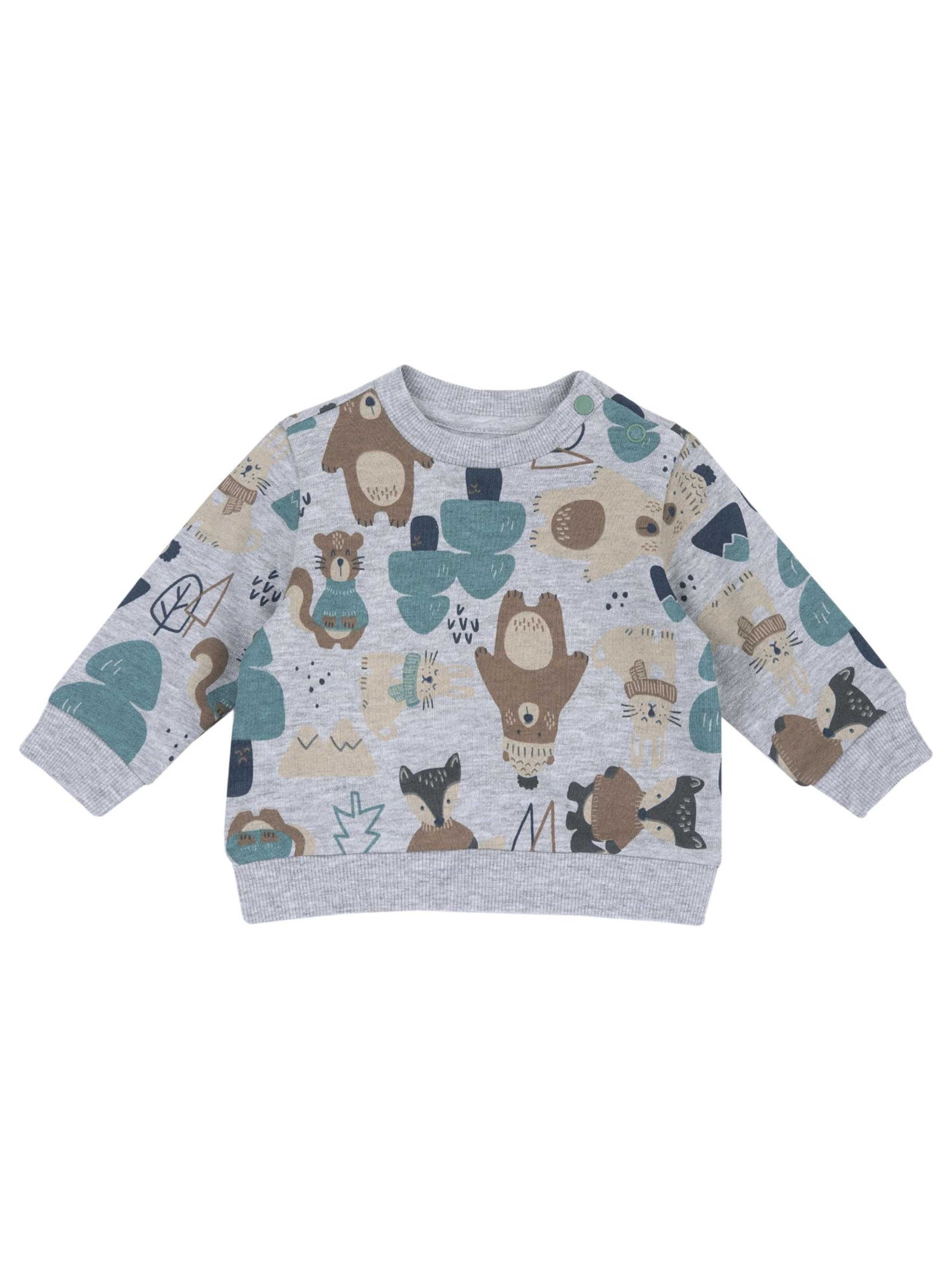 Chicco Μπλούζα φούτερ σε γκρι: μπροστά