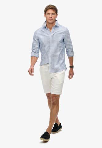 Coupe slim Pantalon chino 'The Merchant Store' Superdry en blanc