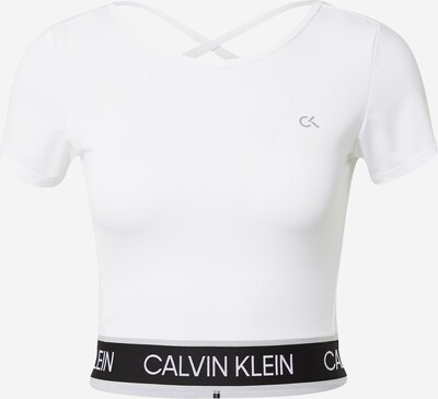 Calvin Klein Performance Tehnička sportska majica u crna / bijela, Pregled proizvoda